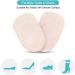 2 Pairs Gel Heel Pads - Silicone Heel Cups for Pain Relief Achilles Support & Leg Length Correction - Men Women & Kids - Buy Online on GoSupps.com