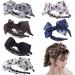 Misgirlot Bow Headbands 4Pcs | Lace & Polka Dot Knotted Hair Hoop for Women & Girls - Buy Online on GoSupps.com