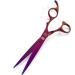 Moontay Professional Dog Grooming Scissors Set - 7.0/8.0 inches 4-Piece JP Stainless Steel Shears for Dogs, Cats, and Pets - Purple - Buy Online on GoSupps.com