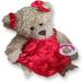 Frilly Satin Dress + Bows Outfit for Build a Bear | Red Teddy Bear Clothes - Buy Online on GoSupps.com