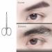 Small Curved Groom Scissor & Mini Mustache Scissor for Men | Beauty Trimmer for Women - Eyebrow Nose Hair Facial Hair False Lash & Bikini - 3.7 Inch Set with Comb - Buy Online on GoSupps.com