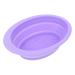 SOESFOUFU Cleaning Pad Clock Wall Decor Silicon Brush Cleaner Beauty Tools Brush Washer Cosmetic Brush Cleaning Bowl Makeup Brush Scrubber Pad Face Make up Cushion Silica Purple 14.5x11cm Purple