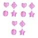 minkissy 12 Pcs Star Frosted Mold Nail Jewelry Nail Embossing Mould Nail Art Equipment Nail Star Mold Nail Heart Mould Manicure Pedicure Kits Nail Art Tools Nail Mould Japan Embossed