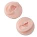 Human Ear Model with 3 Pairs Earring Elastic Bands for Piercing Practice - Light Skin Color - Buy Online on GoSupps.com
