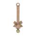 Elodie Details Pacifier Chain 2 Pack | Fabric & Stainless Steel Clip | Universal Silicone Ring | Powder Pink & Soft Terracotta - Ideal for Baby Boys & Girls - Buy Online on GoSupps.com