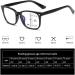 BDXZJ Anti Blue Light Bifocal Reading Glasses - Trendy +3.0 Large Frame Comfort - Buy Online on GoSupps.com