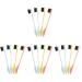 FRCOLOR Eyebrow Tools 16 Pcs Double Ended Eyebrow Hair Comb Makeup Tool Lash Tool Hair Teasing Comb Lashes Tool Home Tools Double Sided Hair Brush Brow Brush Comb Cosmetics Abs Household