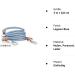 Buy Leitengr n Dog Leash for Small Dogs - 3M Adjustable Lightweight 2 Carabiners Devon Model in Light Blue Lagoon - Perfect for International Shipping - Buy Online on GoSupps.com