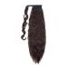 SEGO 66cm Ponytail Extension Hairpiece - Long Curly Wavy Braid Dark Brown Synthetic Hair Extension - Buy Online on GoSupps.com