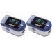 Pulsoximeter Pulox PO-200 Solo in blue finger pulse oximeter for measuring the pulse and the oxygen saturation on the finger (pack with 2)