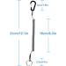 Lix&Rix Retractable Safety Coiled Lanyard with Aluminium Alloy Carabiner Clip  Black/Blue/Green/Red/Silver/Yellow Black 3pcs - Buy Online on GoSupps.com