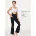 BALEAF Girls' High Waisted Crossover Flare Yoga Dance Leggings with Pockets in Black - Medium - Buy Online on GoSupps.com