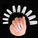 500 Pieces False Nails Tips for Acrylic Nails Half Cover Fake Nail Extension Tips Square Acrylic Tips (10 Sizes Natural)