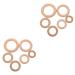 ABAODAM 12 STK MOLAR WOOD Circle Accessories Funning accessories made of baby wood unfinished wooden ring -wood ring bite ring made of wood wood rings beech trailer protocol newborn