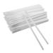 50pcs Disposable Lipstick Gloss Wands Disposable Lip Brushes Lipstick Lip Gloss Wands Applicator Tool for Beauty Makeup (White)