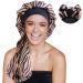 YUPs Long Silk Satin Adjustable Hair Bonnet for Long Hair - Gold Zebra - Buy Online on GoSupps.com