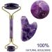 Face Roller Gua Sha Massager Gouache Scraper Natural Amethyst Rose Jade Stones Roller and Guasha Set Facial Lift Skin Care Tools (Color : Type 7) - Buy Online on GoSupps.com