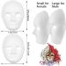 12 Pcs DIY White Paper Mache Masks for Masquerade Parties & Halloween Art - Paintable Masks with Elastic Straps - Buy Online on GoSupps.com