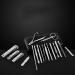 Nail Clippers Kit Stainless Steel 18-Piece Nail Clippers Set Manicure Nail Tool Set Nail Clippers Set Manicure Clippers Suitable for Outdoor Travel Travel Nail Clippers Black - Buy Online on GoSupps.com