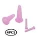 KRISMYA 4 Pcs Facial Cupping Set - Silicone Massage Cups for Face, Neck, Back & Eyes | Anti-aging Beauty Tool for Body Facial Care - Pink - Buy Online on GoSupps.com