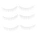 minkissy 3 Pairs Fake Eyelashes False Lashes Cosmetic Lashes Cosplay Lashes Lash Clusters Faux Eyelashes Fake Lashes False Lash Extensions Cluster Lashes White Chemical Fiber Extend Painted