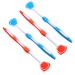 4 pieces of tongue cleaning brush toothbrush silicone streams tongue scracel for adult metal clean metal pating tongue spatula made of metal nanoplasty chemicals adult