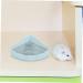 BESPORTBLE Small Pet Ceramic Toilet Cat Toilet Hamster Bunny Clean Equipment Chinchilla Potty Tray Ceramics 24x18.5cm Sky-blue - Buy Online on GoSupps.com