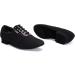 TINRYMX Men Latin Dance Shoes LHD401 - Black Suede Sole - 0.98 Inch - Buy Online on GoSupps.com
