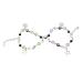 OralGos Practical Magnetic Clasp Acrylic Alloy Bangle Bracelet Comfortable Beaded Chains Acrylic Alloy