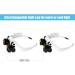 SDADS Headband Magnifier Eye Loupes Eyeglass Style Hands-Free Magnifying Glass Multiple Magnifications with Warm and Cool LED Lights - Buy Online on GoSupps.com