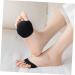 4 Pairs Split Toe Socks for Women - Invisible Cotton Five Finger Hosiery for Sandals - Summer Comfort - Black - Buy Online on GoSupps.com