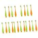 Minkissy 20 Stk Carrow Toothbrush Extra Soft Children's toothbrushes Manual toothbrush toothbrushes for children travel toothbrush mouth bulk goods TPR Reisen Contour brush