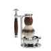 M HLE shaving set with bowl - Sophist series - Silvertip Fibre - Safety razor - Ironwood