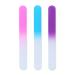 3 pieces nail file glass baby nail file professional colored crystal glass nail file nail file natural nails for babies children adult nail care sanded on both sides and washable