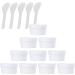 empty jars with lids cosmetic jar B0CKBRDC1B12 PC Empty 50ml Pink Facial Mask Wide Mouth Plastic Jars 50g Leakproof Cosmetic Pot Container with Lids with 6 PC Spatula (Color : Roze Size : 100ml) (C