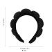 TNZLTDW Black Headband for Women with 4 Powder Puffs - Spa Headband for Skincare and Makeup | Non-Slip Skin Care Tool - Buy Online on GoSupps.com