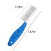 Long Hair Dog Cat Comb Grooming Tool with Short and Long Teeth for Knots Tangles Removal - Stainless Steel Pin for Dogs Cats Poodles Horses - Buy Online on GoSupps.com