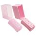 2pcs grinding head storage box nail drill bit container nail bit display holder nail bit organizer para u as nail drill bits container product plastic small round hole 8x7.2cm As Shown
