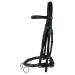 Amesbichler Cheval Cavesson Riding Cavesson Leather Cavesson black for lunging and riding bit can be buckled C/S