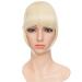 SEGO Clip-in Pony Hairpiece Extensions - Bleached Blonde Straight Fringe Bangs | Premium Quality Human Hair Look - Buy Online on GoSupps.com