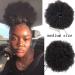 Large Afro Puff Hairpiece for Black Women | Curly Synthetic Chignon Wig with Drawstring & Clips - Size Q9 Medium - Buy Online on GoSupps.com
