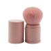 Retractable Kabuki Foundation Brush Portable Makeup Brush Travel Face Blush Brush for Powder Mineral Foundation Blending Blush Pink