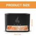 Shop Dajasd Aroma Diffuser with Flames Effect - 6-Color Essential Oil Diffuser Automatic Switch-Off Gold Finish - Buy Online on GoSupps.com