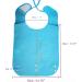Waterproof Silicone Adult Bib with Removable Pocket - Washable Cloth Protector for Men and Women (Blue) | YYGMSS - Buy Online on GoSupps.com