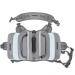 NP Dog Saddle Bags Dog Harness Backpack with Reflective Tape Waterproof Adjustable Wiring Harness Vest for Medium Large Dogs for Hiking Travel Camping (Grey)