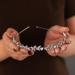 Zoestar Rhinestone Wedding Headband Silver Crystal Headbands Bridal Leaf Hairband Headpiece Sparkly Party Hair Accessories for Women - Buy Online on GoSupps.com