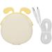 HURRISE Lighted Mirror Lightweight Mirror with Lights Travel Mirror 3000mAh USB Power Bank Compact Mirrors Travel Use for Home Use Touch Up Daily Use (Yellow) - Buy Online on GoSupps.com