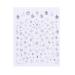 3D Snowflake Christmas Silver Nail Art Stickers Self Adhesive Manicure Decor Transfer Decals(189) Style189