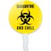 GRAPHICS & MORE Biohazard Quarantine and Chill Cupcake Picks Toppers Decoration Set of 6 - Buy Online on GoSupps.com