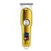 Buy Rechargeable Hair Clipper Set - Cordless Gold Metal Electric Trimmer with Guide Combs for Grooming | International Shipping Available - Buy Online on GoSupps.com
